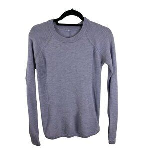 Lululemon Sit In Lotus Sweater in Heathered Lilac Sweater Womens Size S
